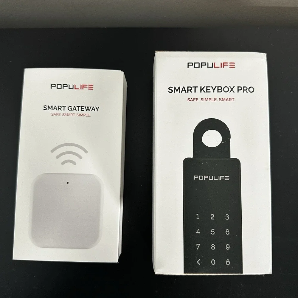 Populife Smart Keybox Pro WiFi Gateway Combo Lock Box Airbnb Host Essentials